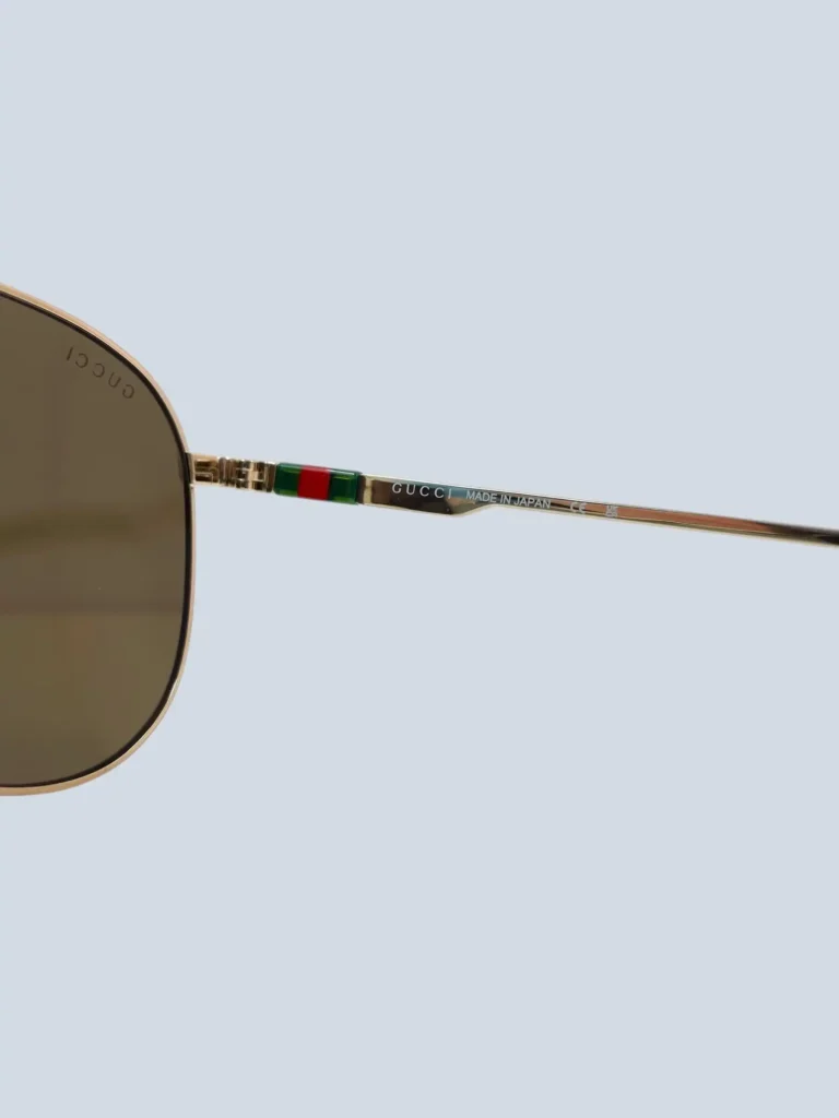 Occhiali da sole aviator in metallo e web., foto 6 di 8