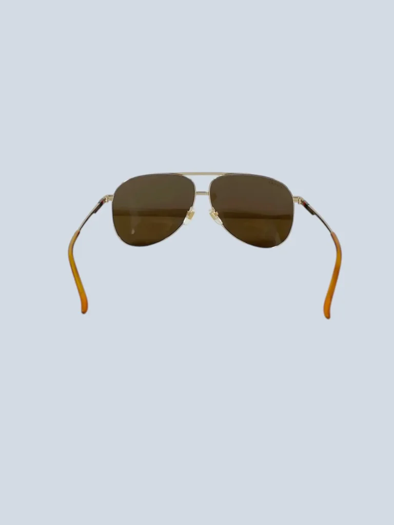 Occhiali da sole aviator in metallo e web., foto 4 di 8