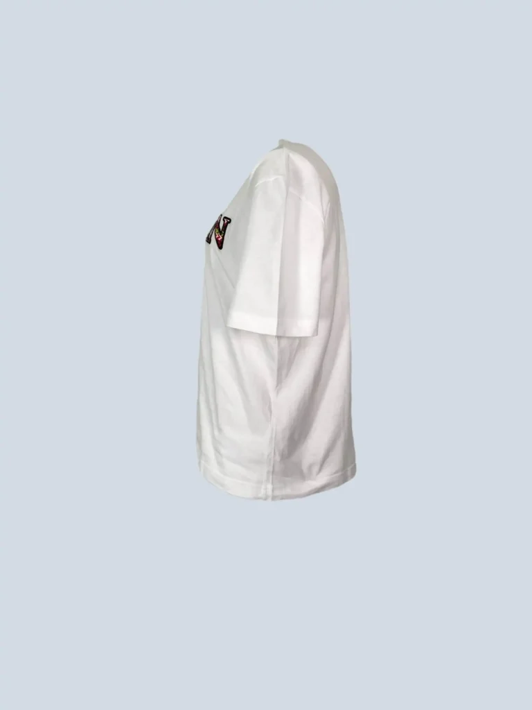T-shirt in cotone con logo ricamato, M., foto 2 di 8