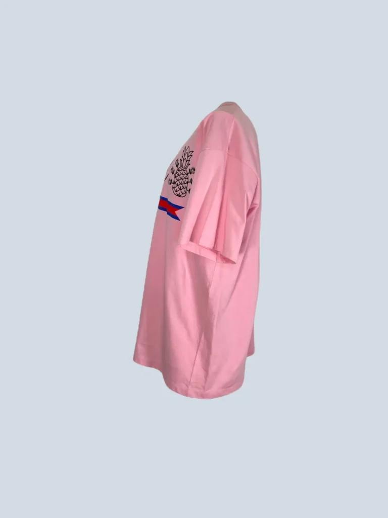 T-shirt in cotone logo e ananas, S., foto 3 di 7