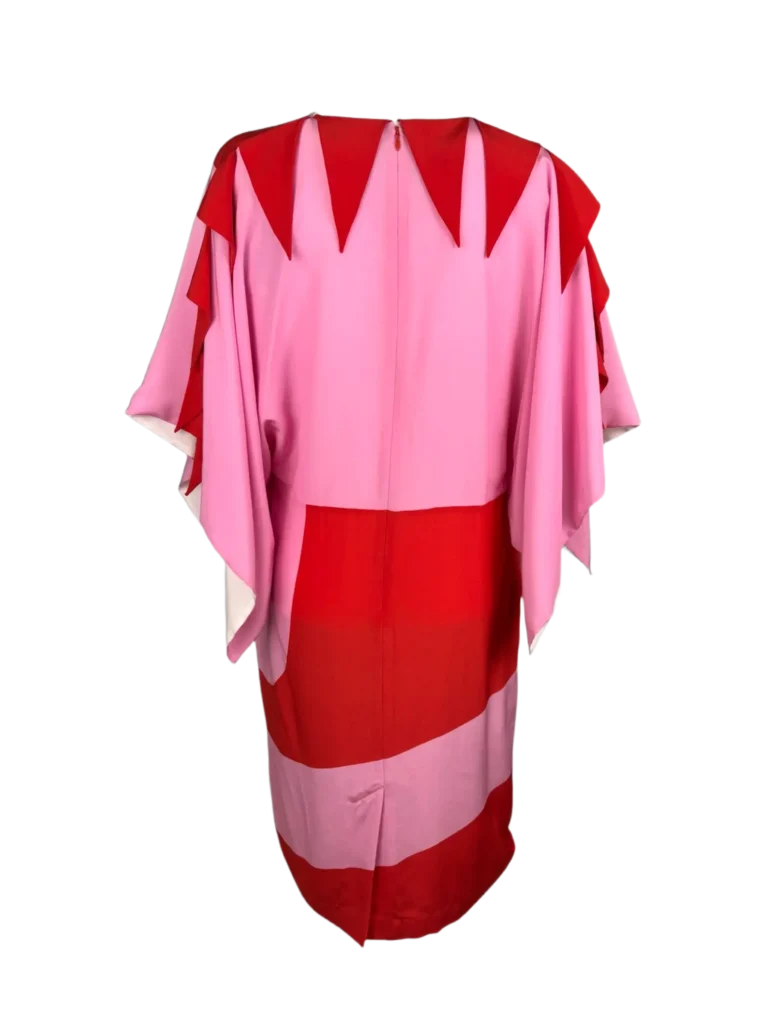 Abito drappeggiato in seta., foto 3 di 6