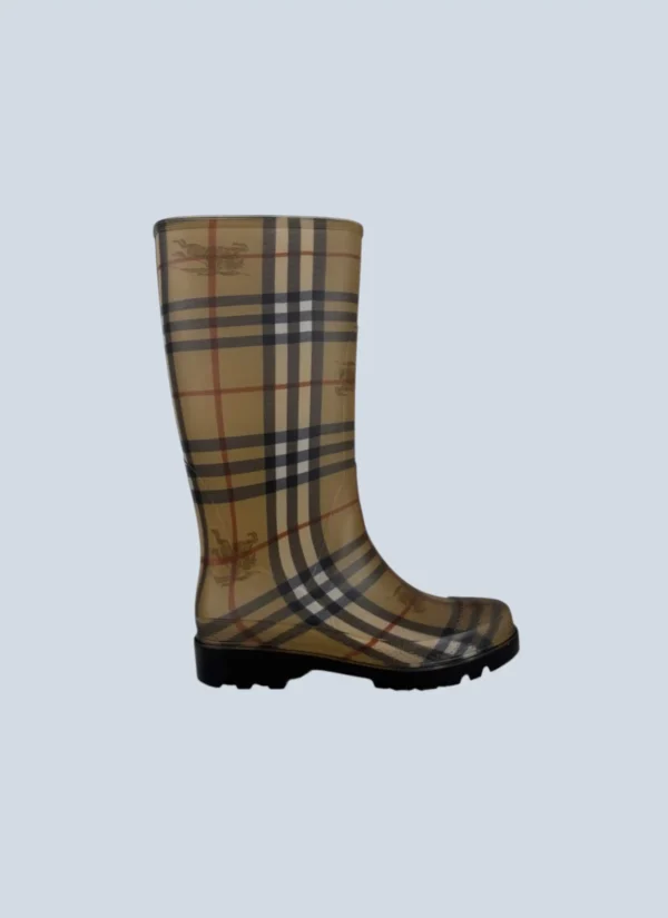 <b>Burberry</b> <br> stivali Wellington in gomma Check, 36.