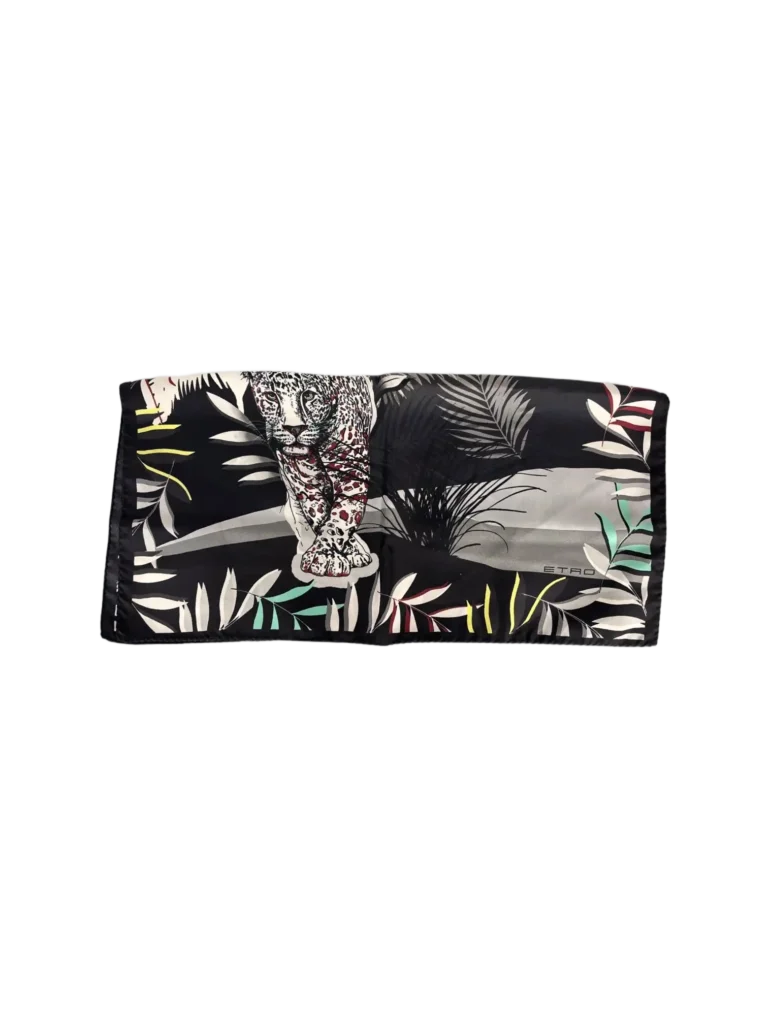 Jungle print silk carré, photo 2 of 5