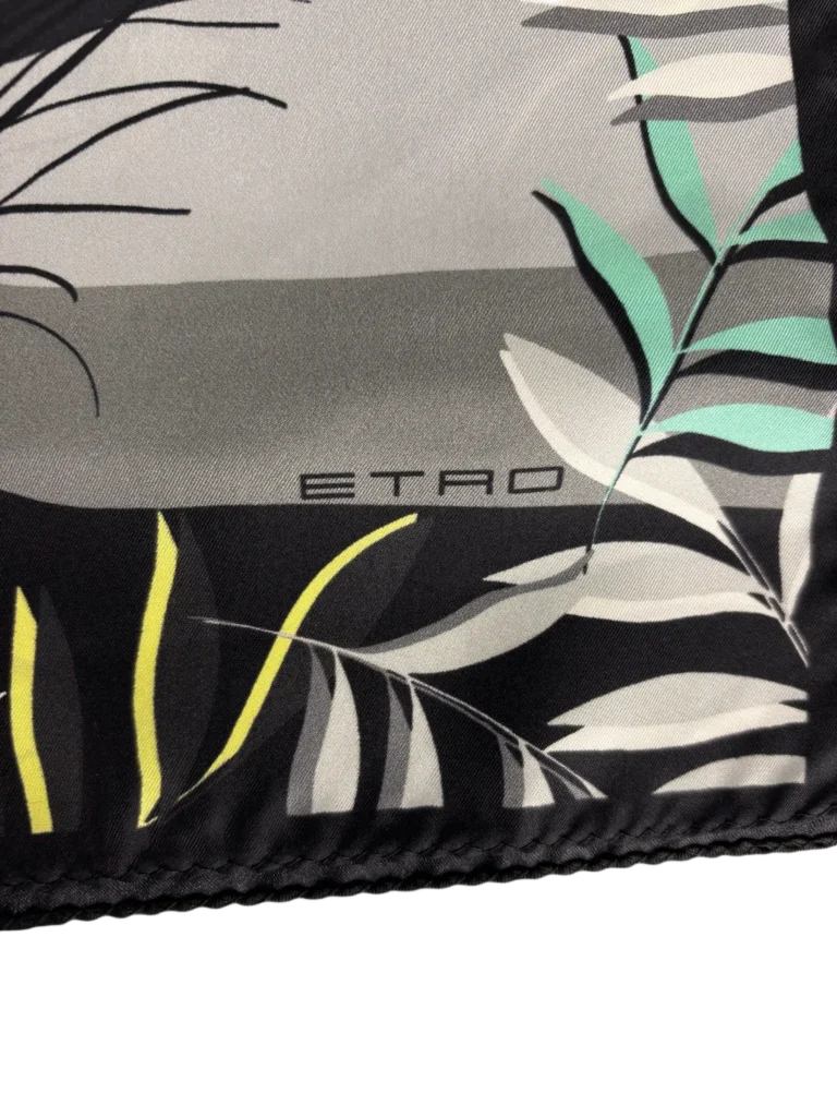 Jungle print silk carré, photo 4 of 5