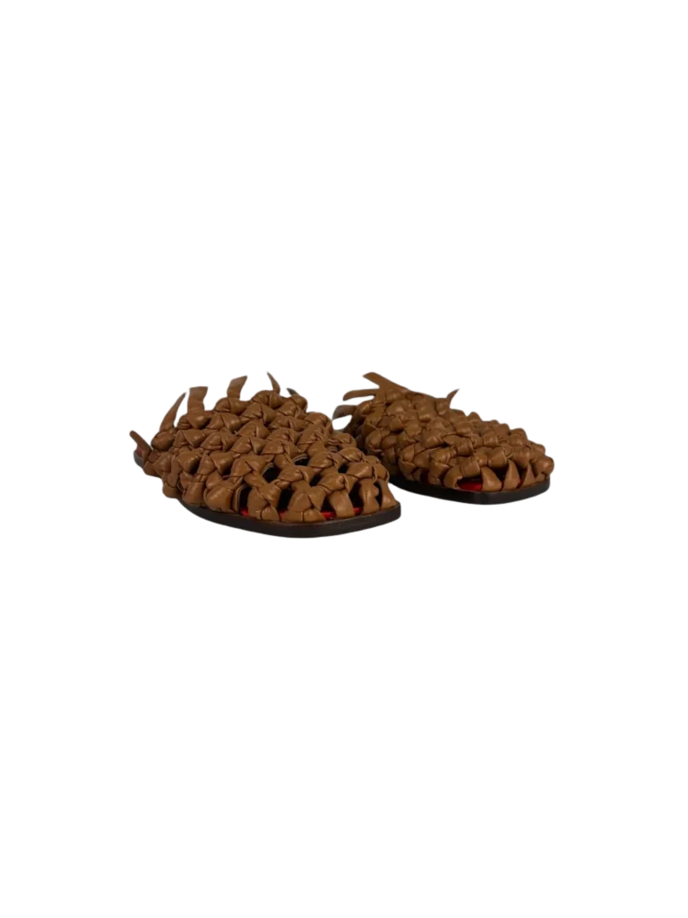 Braided leather sandals., photo 2 of 7