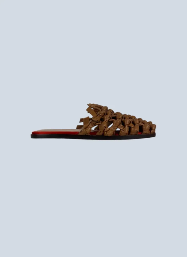 <b>Etro</b> <br> sandali in pelle intrecciata, 36.