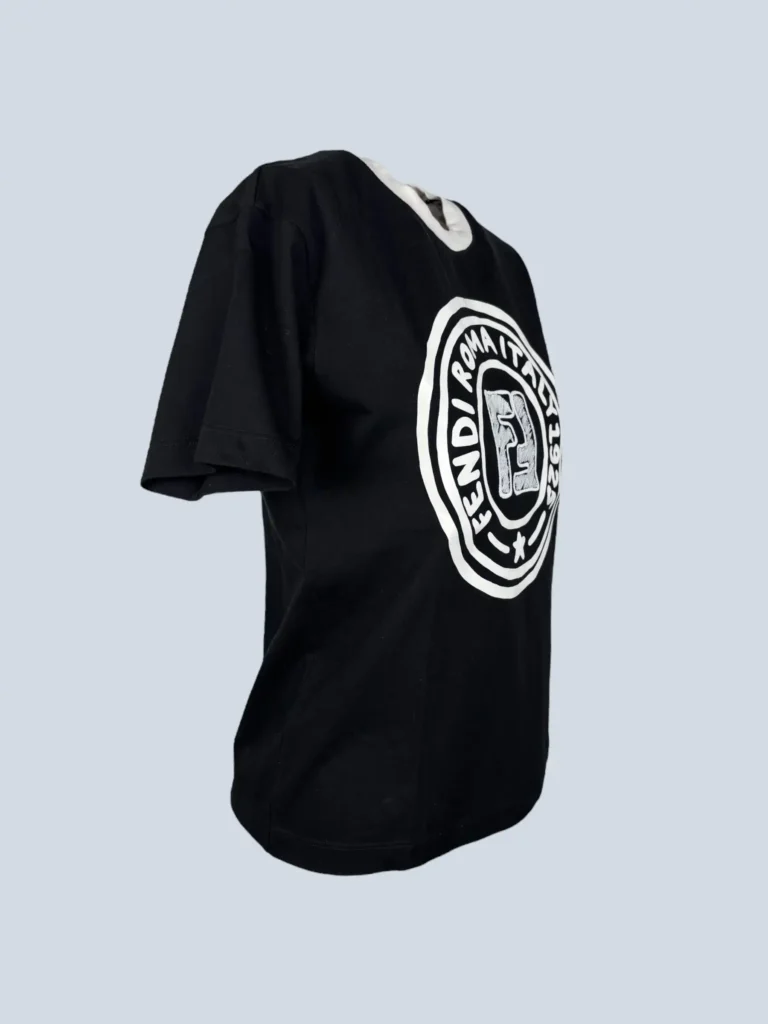 Cotton logo print T-shirt, S., photo 2 of 6