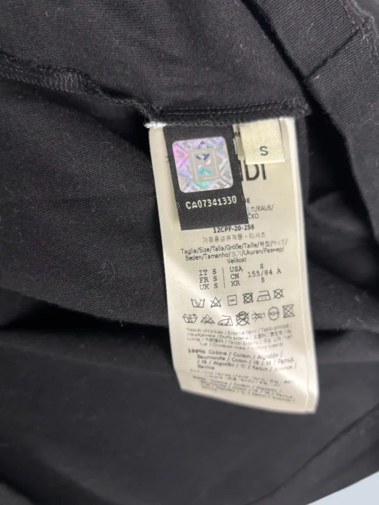 Cotton logo print T-shirt, S., photo 6 of 6