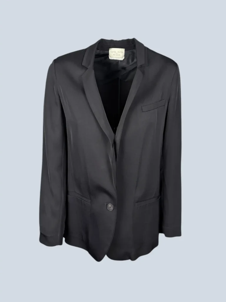 Blazer monopetto in viscosa, 0.