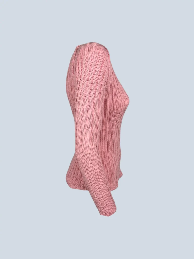 Maglione a coste in cotone, XS., foto 2 di 5