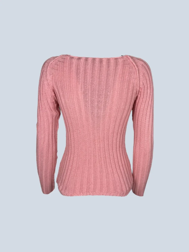 Maglione a coste in cotone, XS., foto 3 di 5