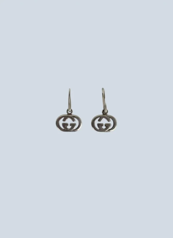 <b>Gucci</b> <br> orecchini Interlocking in argento.