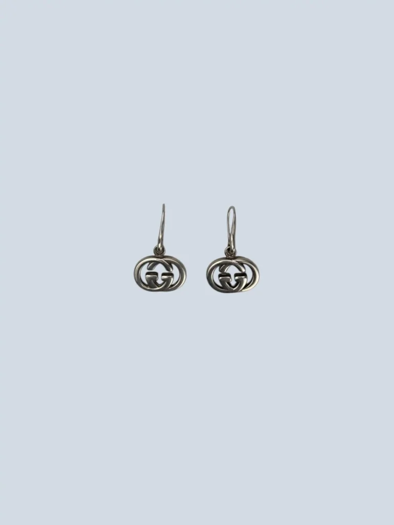 Silver Interlocking earrings, photo 2 of 4