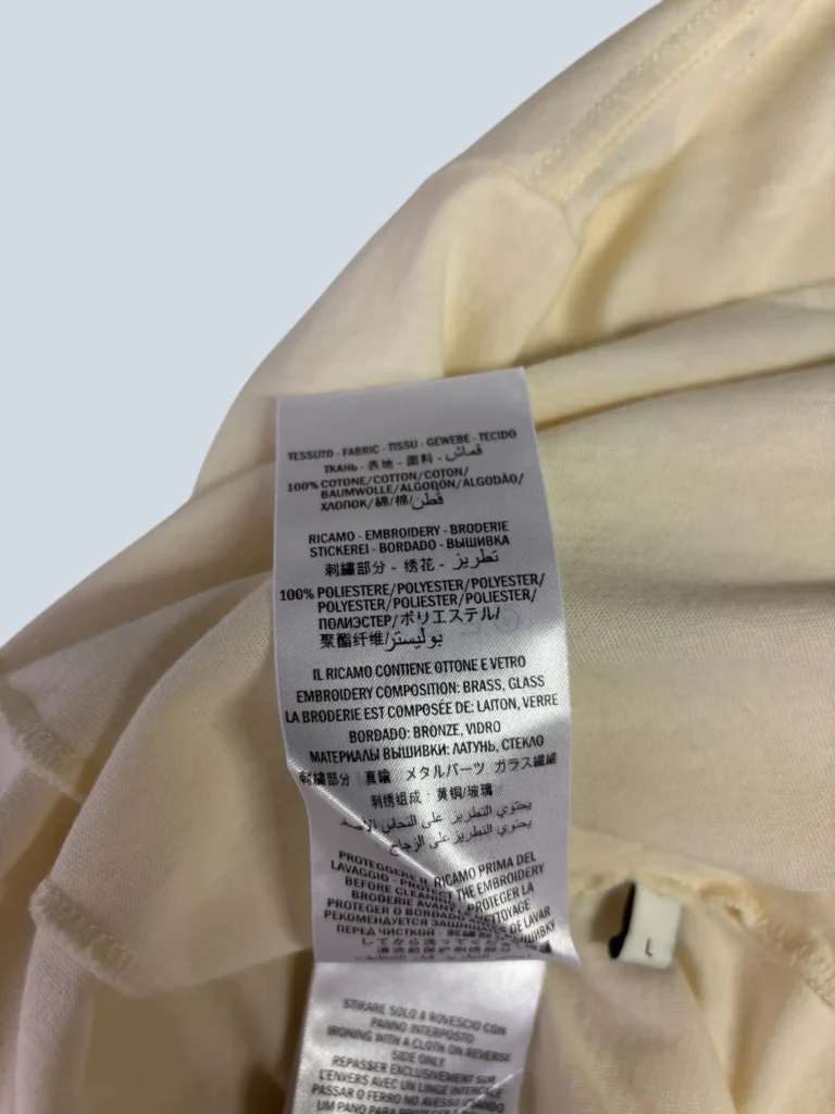 T-shirt in cotone con logo, L., foto 6 di 6