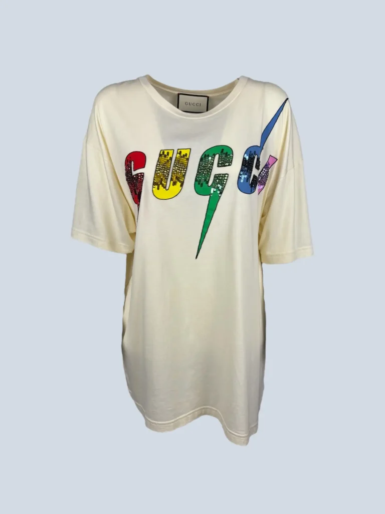 T-shirt in cotone con logo, L.