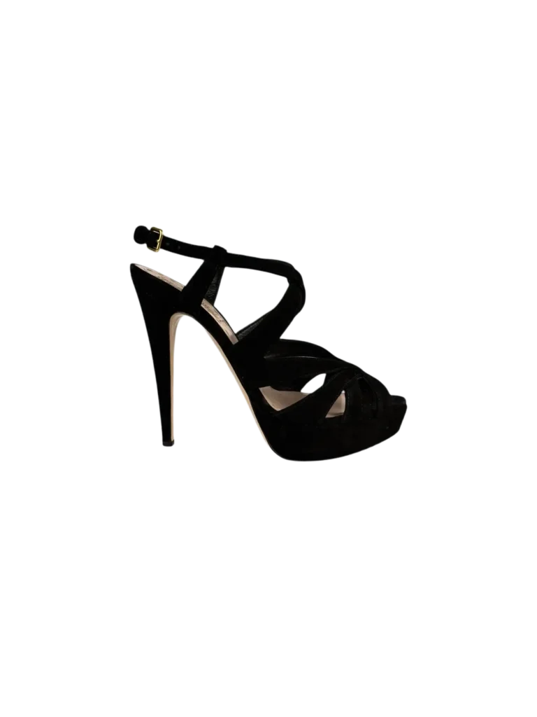 Sandali in suede incrociati.