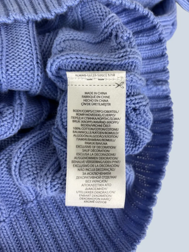Polo Ralph Lauren, maglione in cotone con motivo a trecce, XS., foto 5 di 5