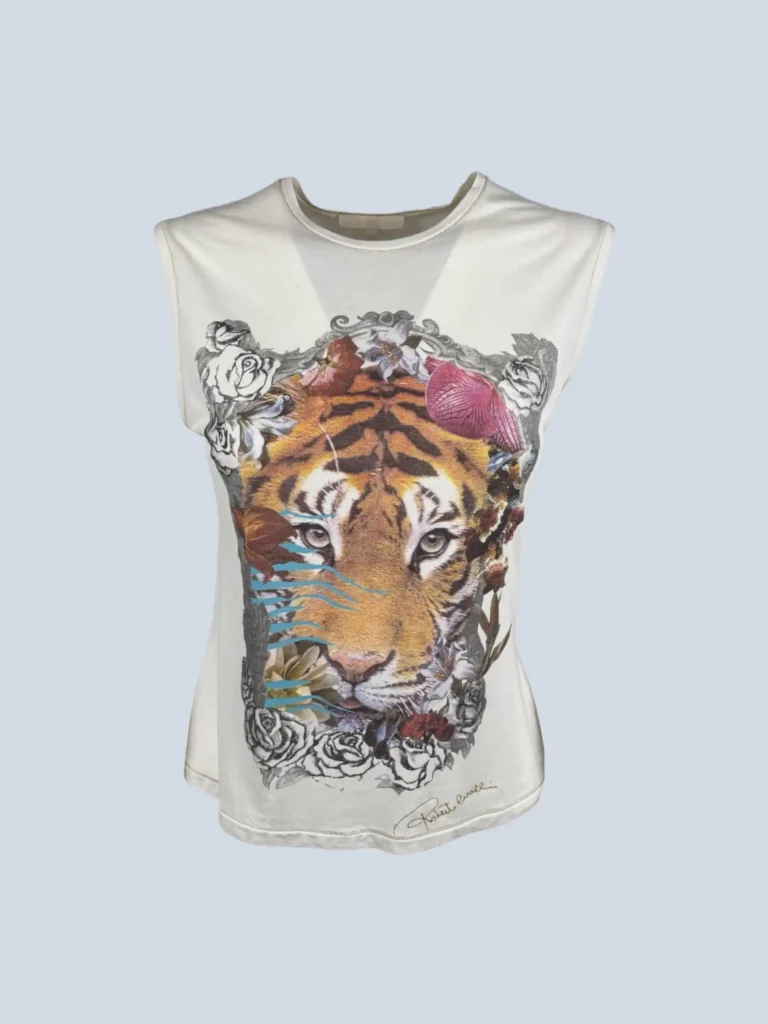 Top in cotone stampato, M.