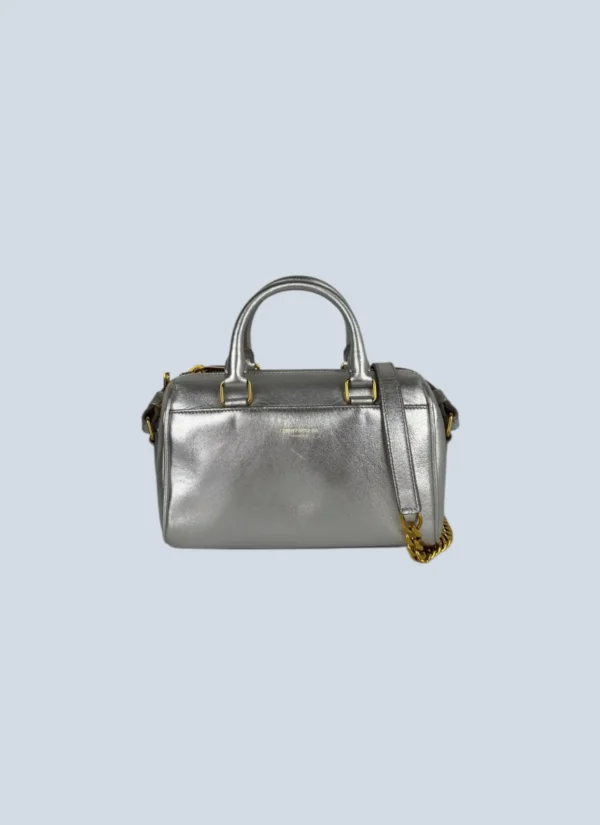 <b>Saint Laurent</b> <br> borsa a mano Duffle in pelle.