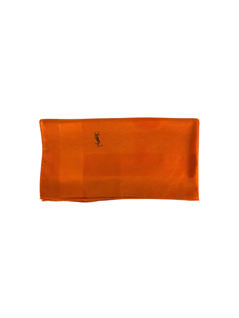 Foulard in seta con logo., foto 2 di 5