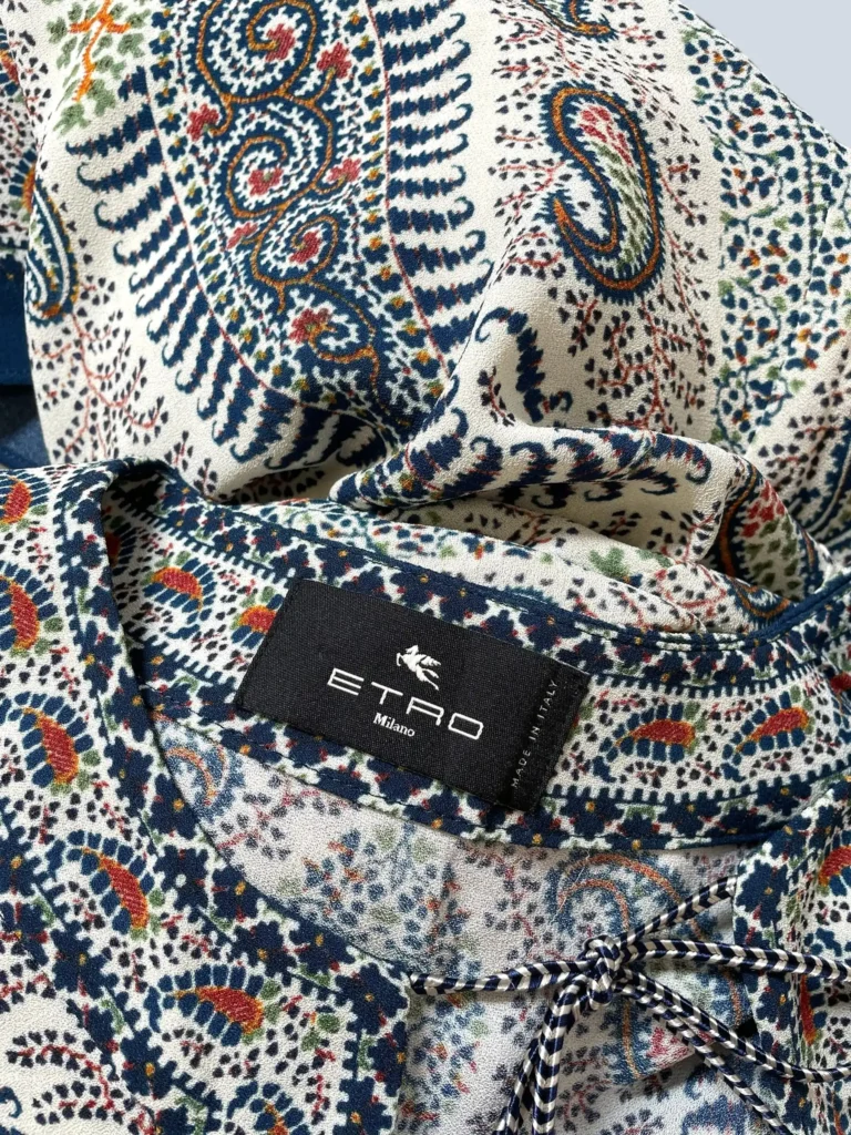 Abito lungo con stampa mosaic paisley, 40., foto 4 di 6