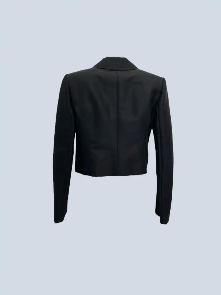 Blazer corto in cotone e seta, 44., foto 3 di 6