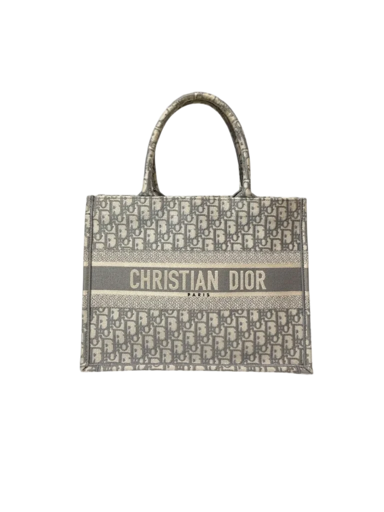 Borsa Dior Book Tote Media in tela jacquard.