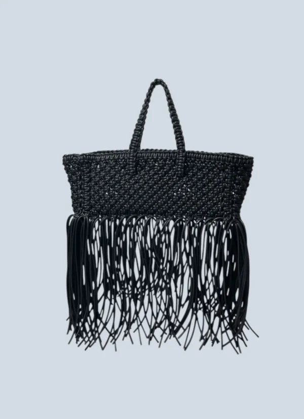 <b>Yuzefi</b><br> borsa a spalla in pelle vegana intrecciata.