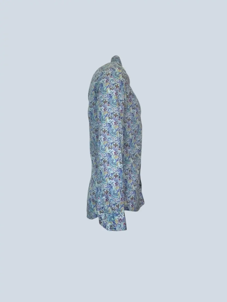 Camicia in cotone con stampa paisley, S., foto 3 di 6
