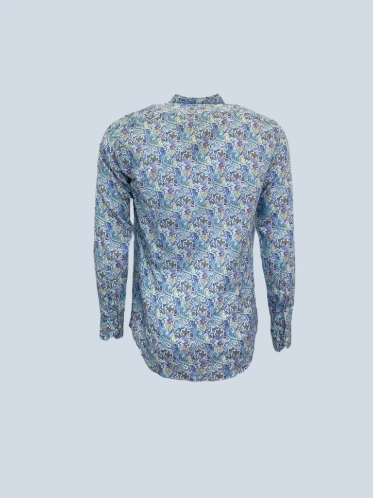 Camicia in cotone con stampa paisley, S., foto 4 di 6
