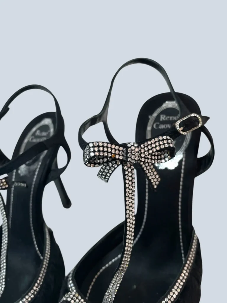 Décolleté in pelliccia e strass, 37,5., foto 6 di 8