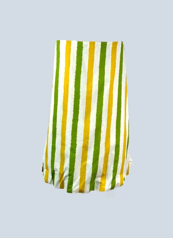 <b>Marni</b><br> gonna in cotone a righe e fiori, 44.