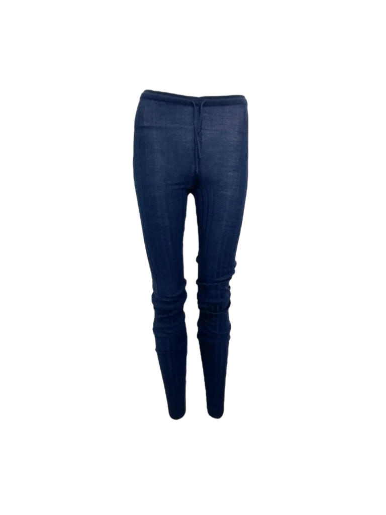 Leggings in lana e seta.