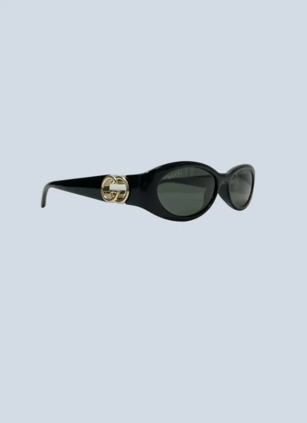 <b>Gucci</b><br> occhiali da sole ovali con logo Interlocking.