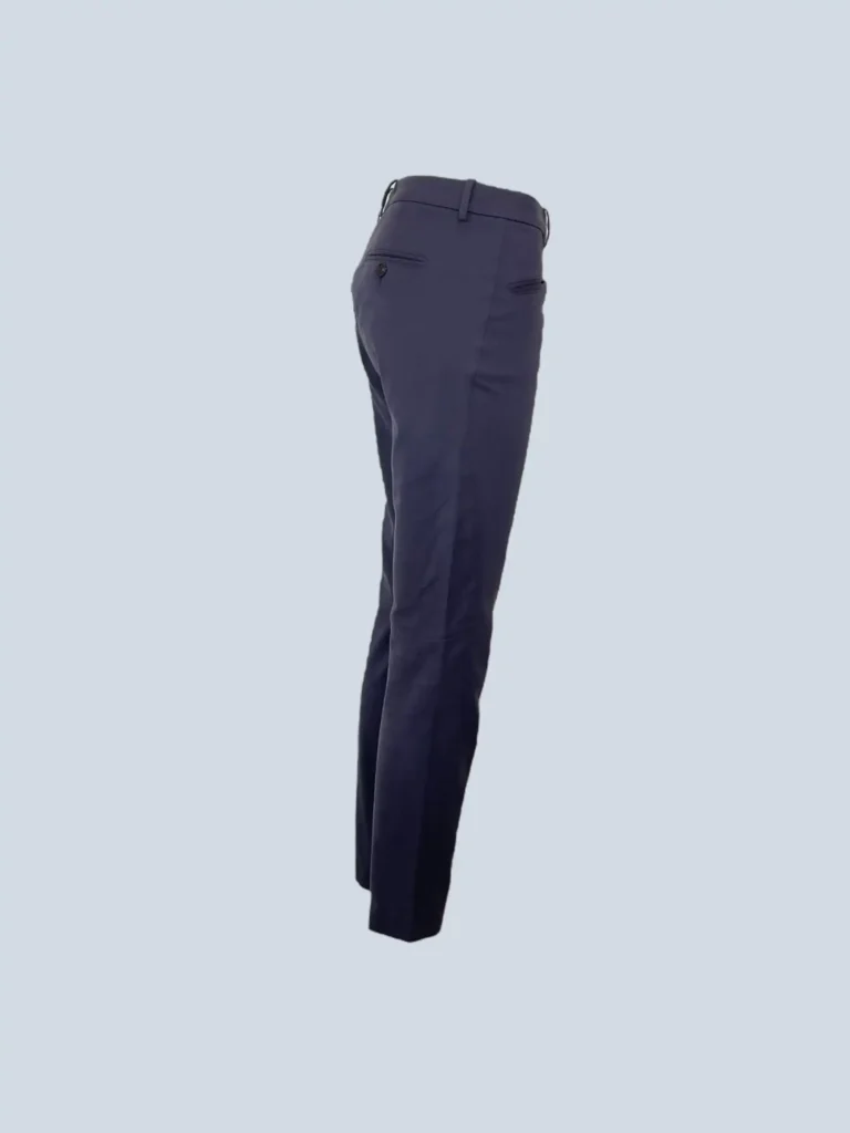 Pantaloni in cotone con zip, 40., foto 3 di 5
