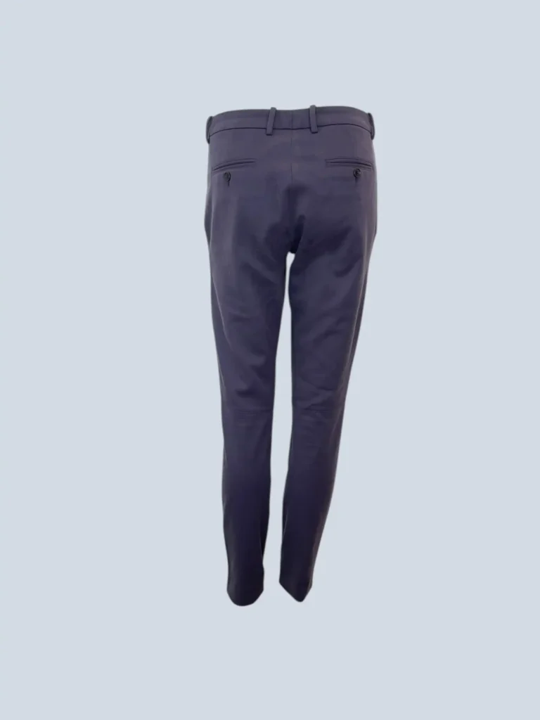 Pantaloni in cotone con zip, 40., foto 4 di 5