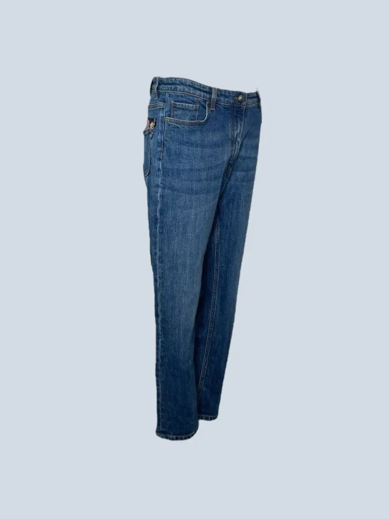 Pantaloni in denim con dettaglio floreale, 28., foto 2 di 8