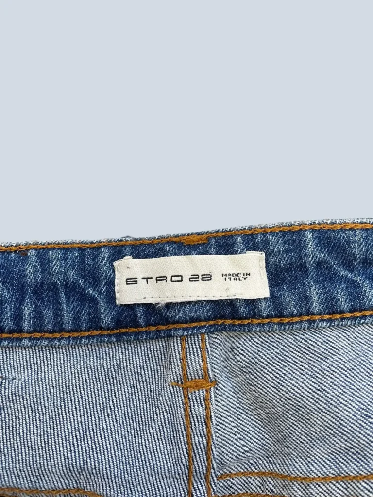 Pantaloni in denim con dettaglio floreale, 28., foto 5 di 8