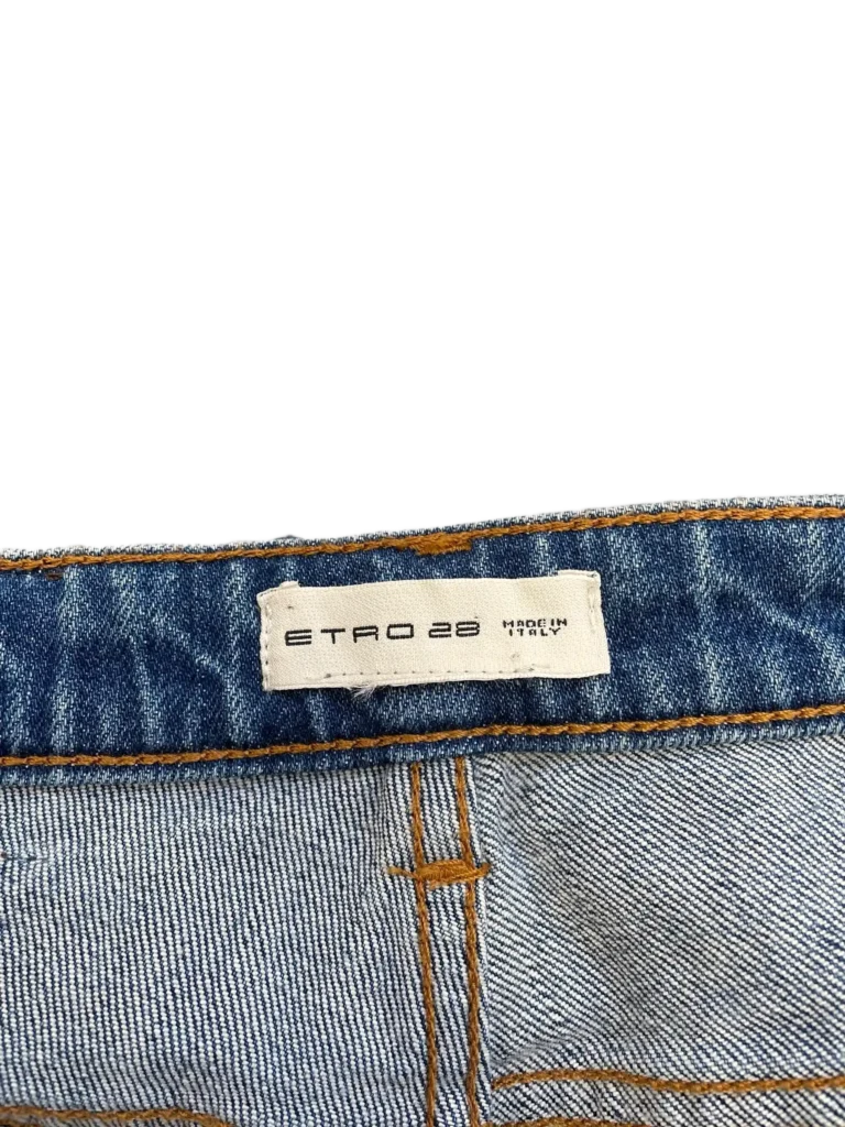 Denim trousers with floral detail., photo 5 of 8