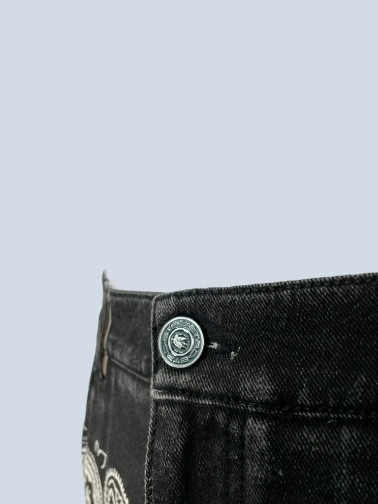 Paisley print denim trousers, 33., photo 7 of 9