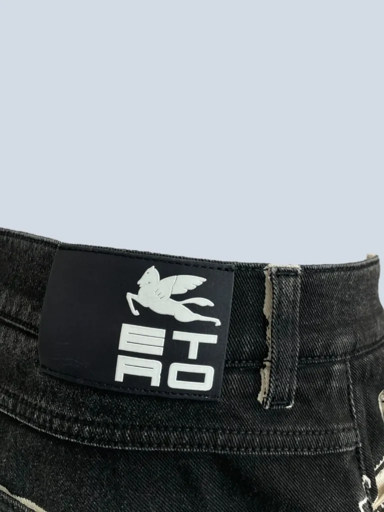 Paisley print denim trousers, 33., photo 5 of 9