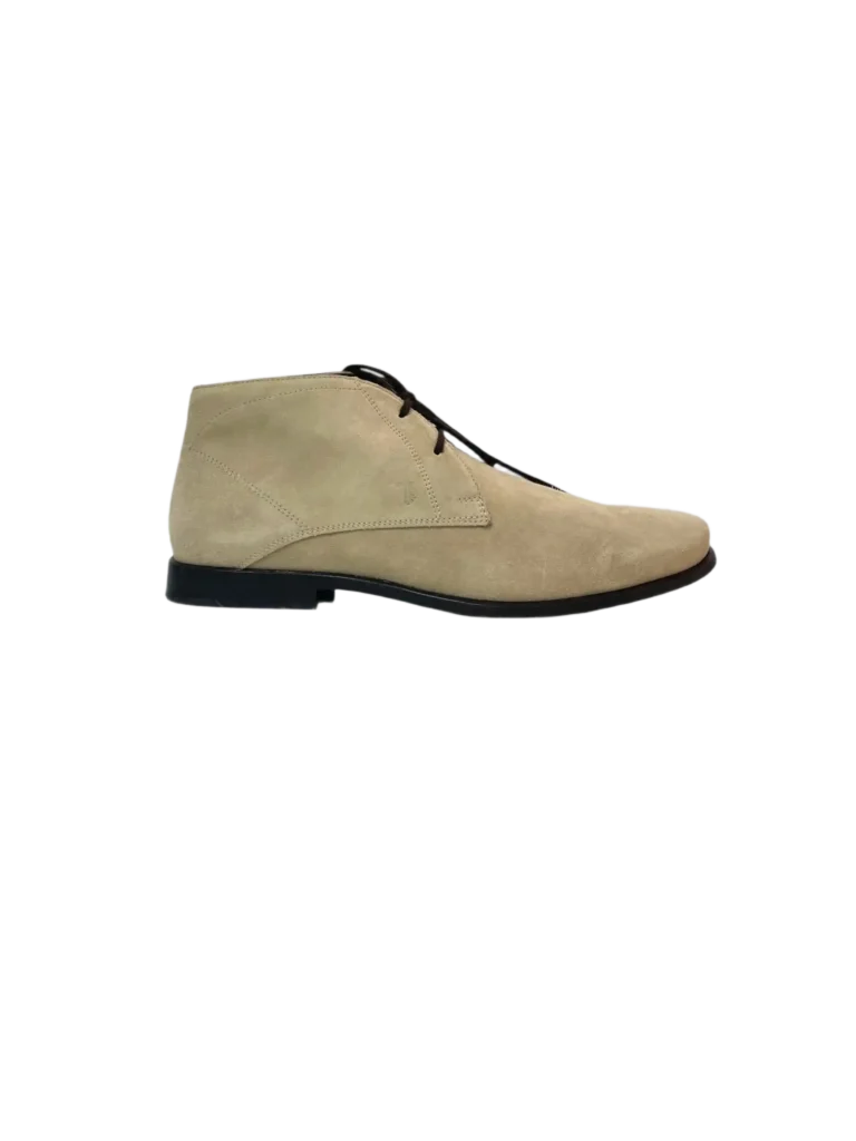 Suede lace-up shoes.