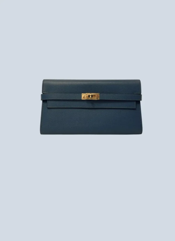 <b>Hermès</b><br> portafoglio Kelly in pelle.