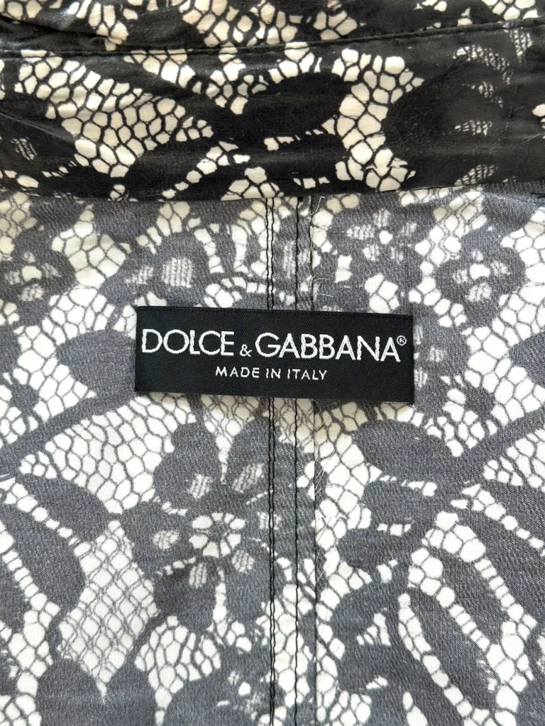 Lace print waxed silk trench, 40., photo 6 of 6