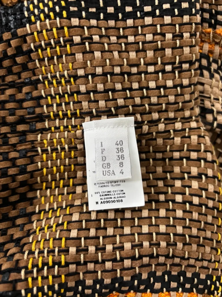 Gilet in cotone intrecciato con frange, 40., foto 5 di 6