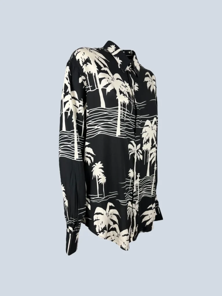 Camicia con stampa floreale, 40., foto 2 di 7