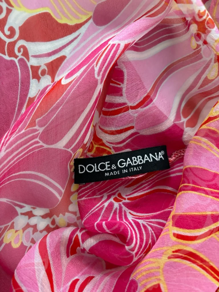 Blusa in seta stampa floreale, S., foto 6 di 6