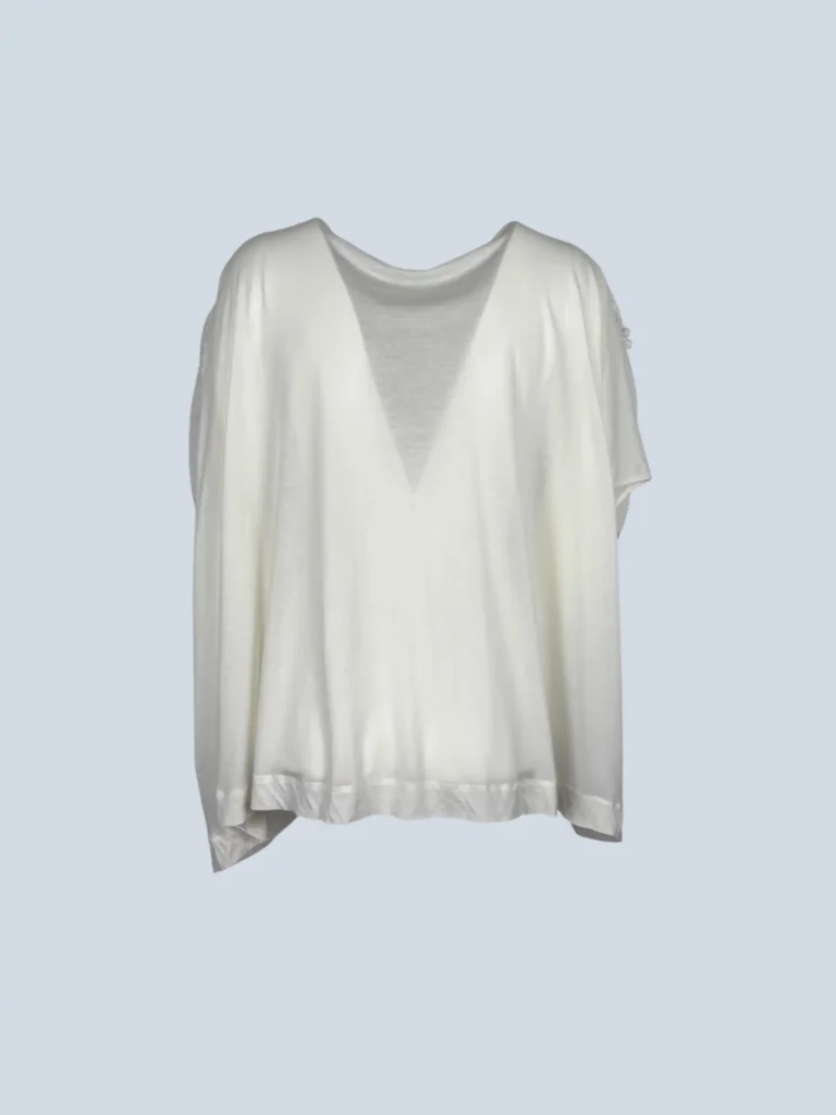 Blusa in cotone con ricamo, 46., foto 3 di 6