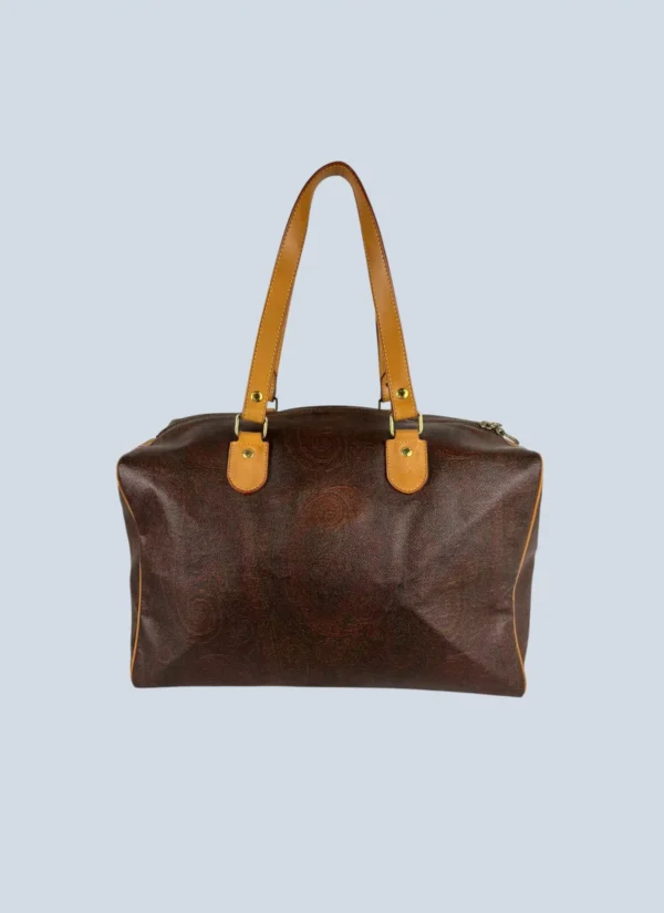 <b>Etro</b> <br> borsa da viaggio in tela paisley.