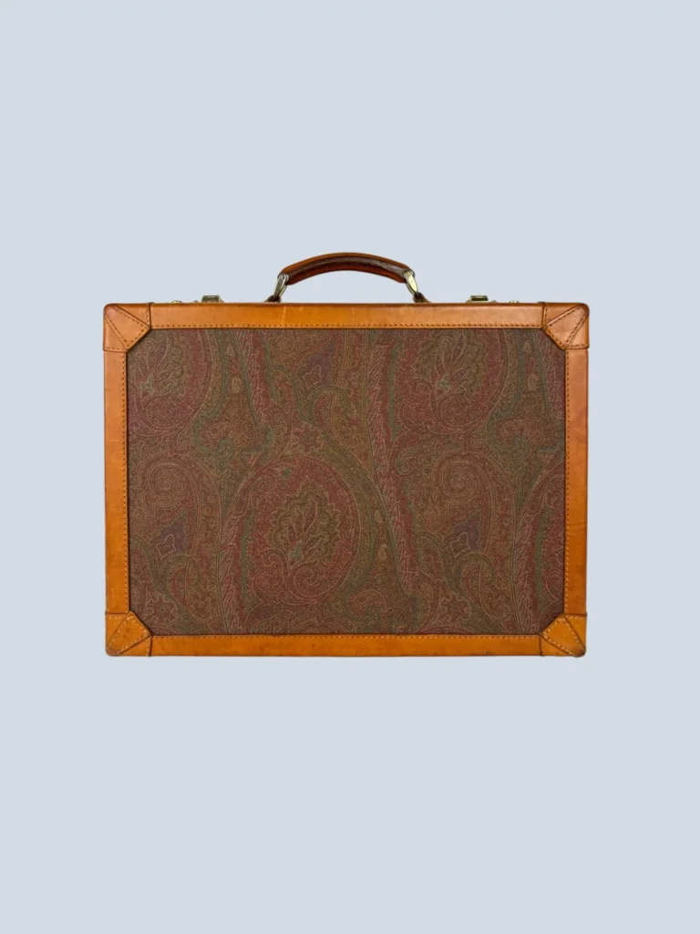 Valigetta in tela paisley.